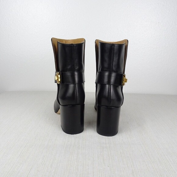 TORY BURCH Kira 70MM Booties Women's Boots Black Patent Leather 6.5 EUC - Picture 11 of 15